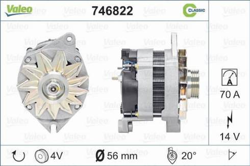 Valeo 746822 - Ģenerators autodraugiem.lv