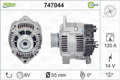 Valeo 747044 - Ģenerators autodraugiem.lv