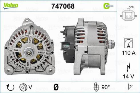 Valeo 747068 - Ģenerators autodraugiem.lv