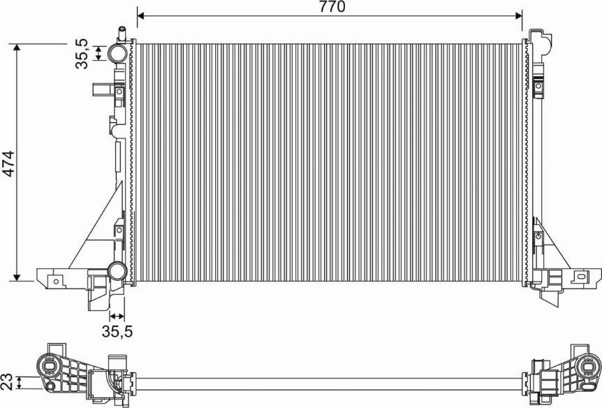 Valeo 701952 - Radiators, Motora dzesēšanas sistēma autodraugiem.lv