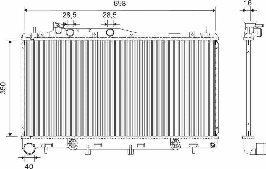 Valeo 701445 - Radiators, Motora dzesēšanas sistēma autodraugiem.lv