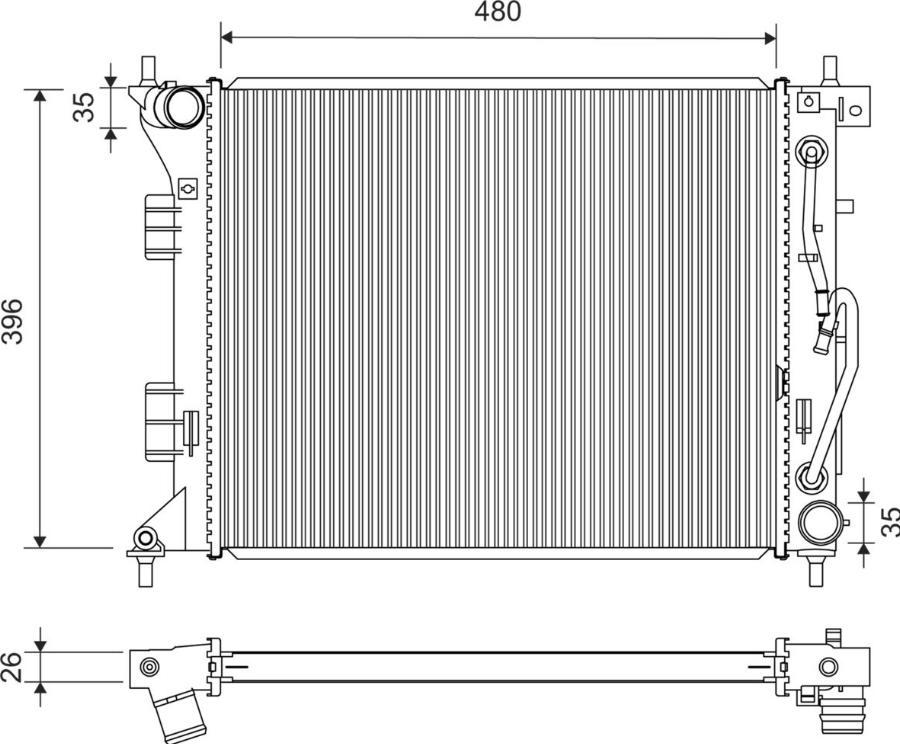 Valeo 701452 - Radiators, Motora dzesēšanas sistēma autodraugiem.lv