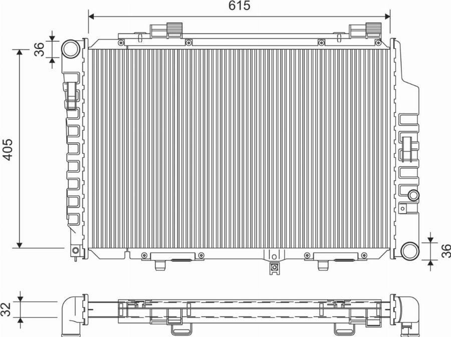 Valeo 701427 - Radiators, Motora dzesēšanas sistēma autodraugiem.lv