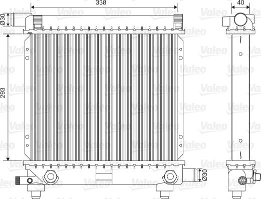 Valeo 701590 - Radiators, Motora dzesēšanas sistēma autodraugiem.lv