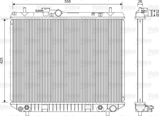 Valeo 701593 - Radiators, Motora dzesēšanas sistēma autodraugiem.lv