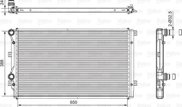 Valeo 701540 - Radiators, Motora dzesēšanas sistēma autodraugiem.lv