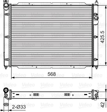 Valeo 701543 - Radiators, Motora dzesēšanas sistēma autodraugiem.lv