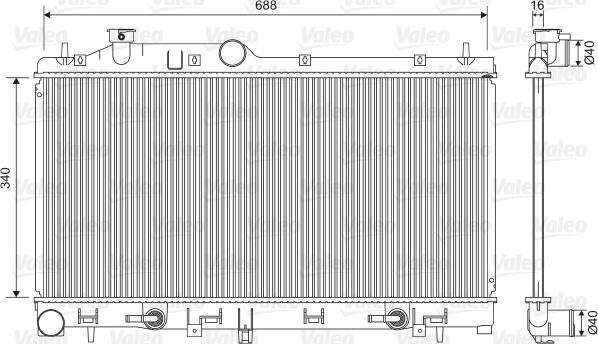 Valeo 701554 - Radiators, Motora dzesēšanas sistēma autodraugiem.lv