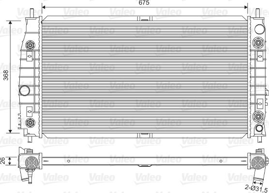 Valeo 701556 - Radiators, Motora dzesēšanas sistēma autodraugiem.lv