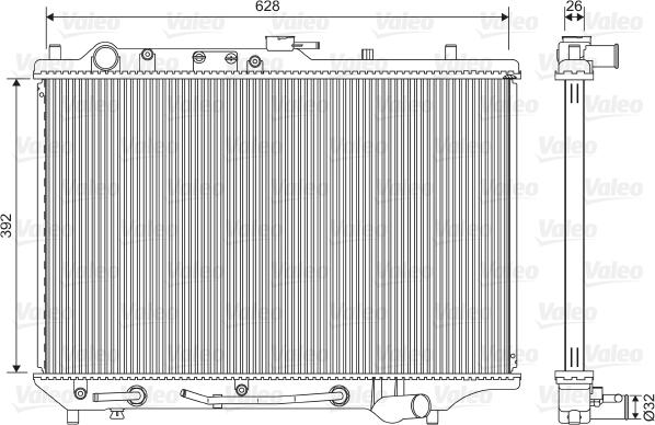 Valeo 701550 - Radiators, Motora dzesēšanas sistēma autodraugiem.lv