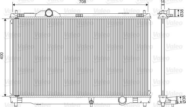 Valeo 701564 - Radiators, Motora dzesēšanas sistēma autodraugiem.lv