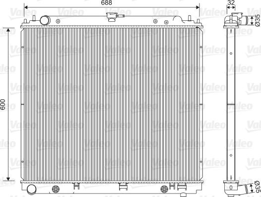 Valeo 701566 - Radiators, Motora dzesēšanas sistēma autodraugiem.lv