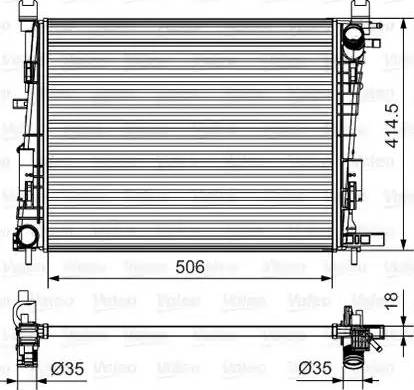 Valeo 701514 - Radiators, Motora dzesēšanas sistēma autodraugiem.lv