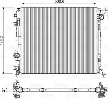 Valeo 701516 - Radiators, Motora dzesēšanas sistēma autodraugiem.lv