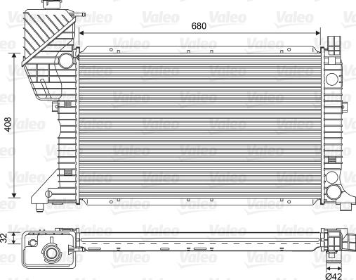 Valeo 701589 - Radiators, Motora dzesēšanas sistēma autodraugiem.lv