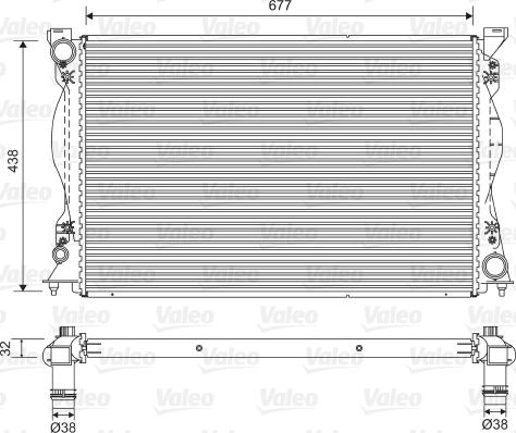 Valeo 701580 - Radiators, Motora dzesēšanas sistēma autodraugiem.lv