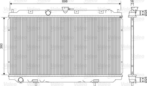 Valeo 701581 - Radiators, Motora dzesēšanas sistēma autodraugiem.lv