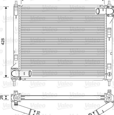 Valeo 701583 - Radiators, Motora dzesēšanas sistēma autodraugiem.lv