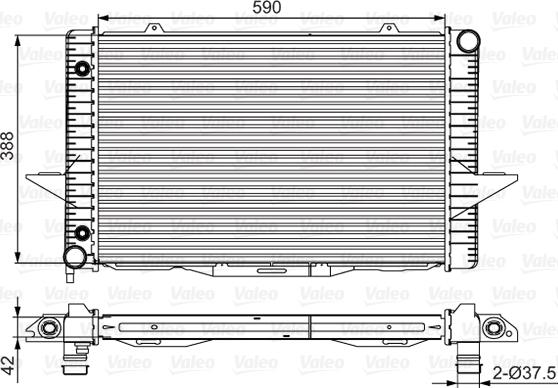 Valeo 701532 - Radiators, Motora dzesēšanas sistēma autodraugiem.lv
