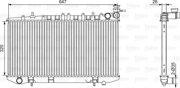 Valeo 701529 - Radiators, Motora dzesēšanas sistēma autodraugiem.lv