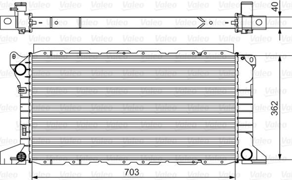 Valeo 701525 - Radiators, Motora dzesēšanas sistēma autodraugiem.lv