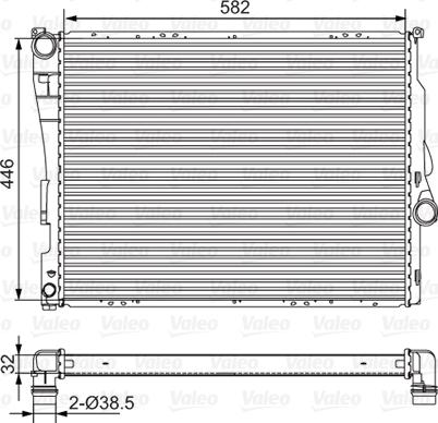 Valeo 701523 - Radiators, Motora dzesēšanas sistēma autodraugiem.lv