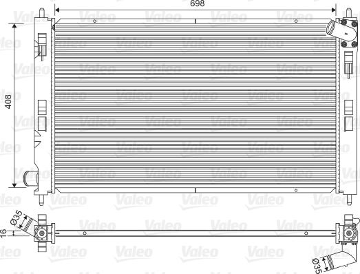 Valeo 701578 - Radiators, Motora dzesēšanas sistēma autodraugiem.lv