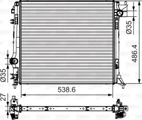 Valeo 701641 - Radiators, Motora dzesēšanas sistēma autodraugiem.lv