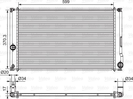 Valeo 701657 - Radiators, Motora dzesēšanas sistēma autodraugiem.lv