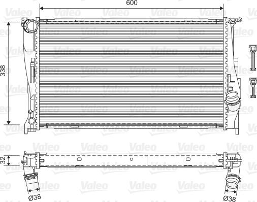 Valeo 701601 - Radiators, Motora dzesēšanas sistēma autodraugiem.lv