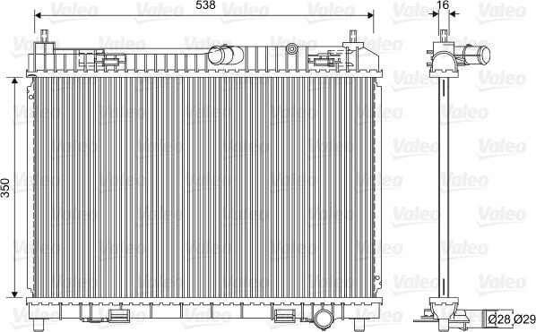 Valeo 701603 - Radiators, Motora dzesēšanas sistēma autodraugiem.lv