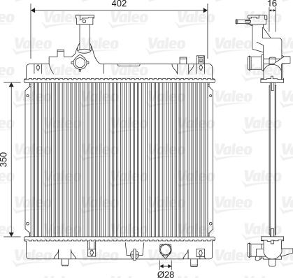 Valeo 701614 - Radiators, Motora dzesēšanas sistēma autodraugiem.lv