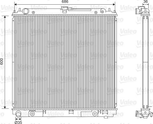 Valeo 701610 - Radiators, Motora dzesēšanas sistēma autodraugiem.lv