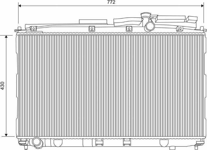 Valeo 701622 - Radiators, Motora dzesēšanas sistēma autodraugiem.lv