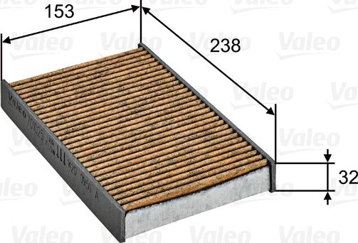 Valeo 701025 - Filtrs, Salona telpas gaiss autodraugiem.lv