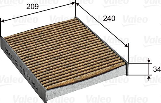 Valeo 701027 - Filtrs, Salona telpas gaiss autodraugiem.lv