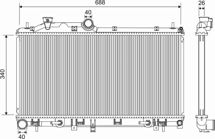 Valeo 701196 - Radiators, Motora dzesēšanas sistēma autodraugiem.lv