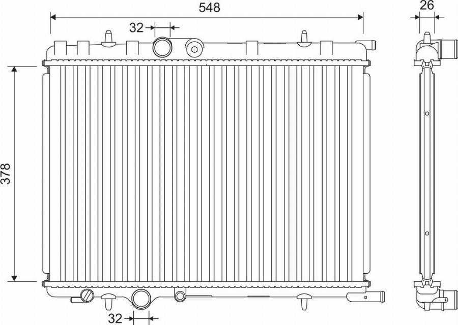 Valeo 701190 - Radiators, Motora dzesēšanas sistēma autodraugiem.lv