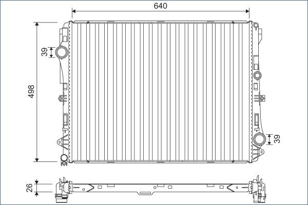 Valeo 701141 - Radiators, Motora dzesēšanas sistēma autodraugiem.lv