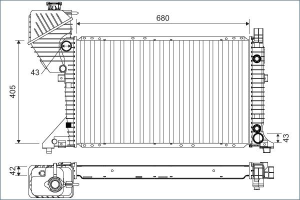 Valeo 701163 - Radiators, Motora dzesēšanas sistēma autodraugiem.lv