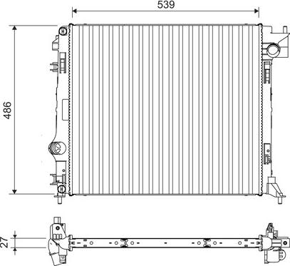 Valeo 701108 - Radiators, Motora dzesēšanas sistēma autodraugiem.lv