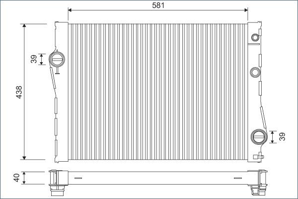 Valeo 701118 - Radiators, Motora dzesēšanas sistēma autodraugiem.lv