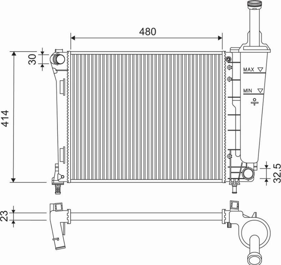 Valeo 701184 - Radiators, Motora dzesēšanas sistēma autodraugiem.lv