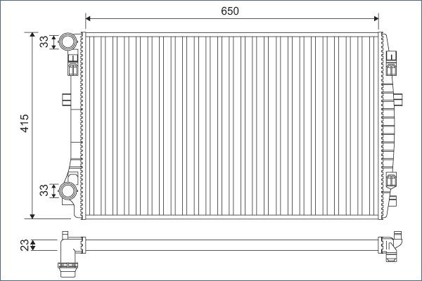 Valeo 701129 - Radiators, Motora dzesēšanas sistēma autodraugiem.lv