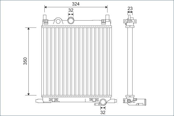 Valeo 701128 - Radiators, Motora dzesēšanas sistēma autodraugiem.lv