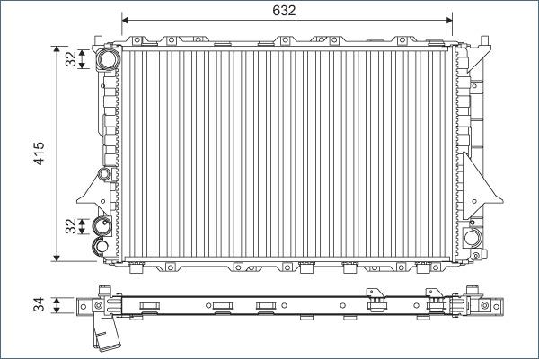 Valeo 701170 - Radiators, Motora dzesēšanas sistēma autodraugiem.lv