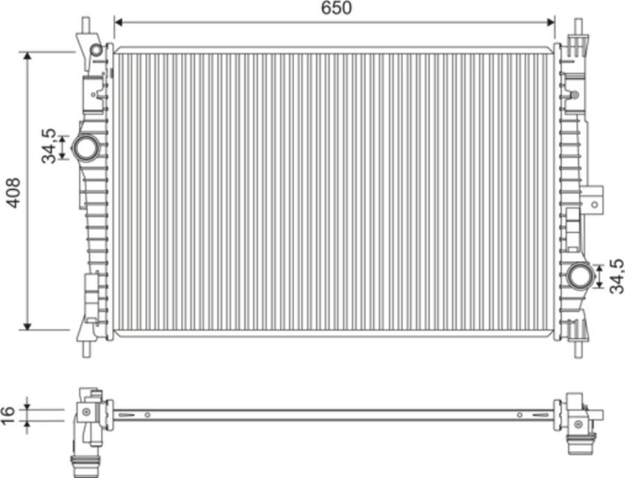 Valeo 701173 - Radiators, Motora dzesēšanas sistēma autodraugiem.lv