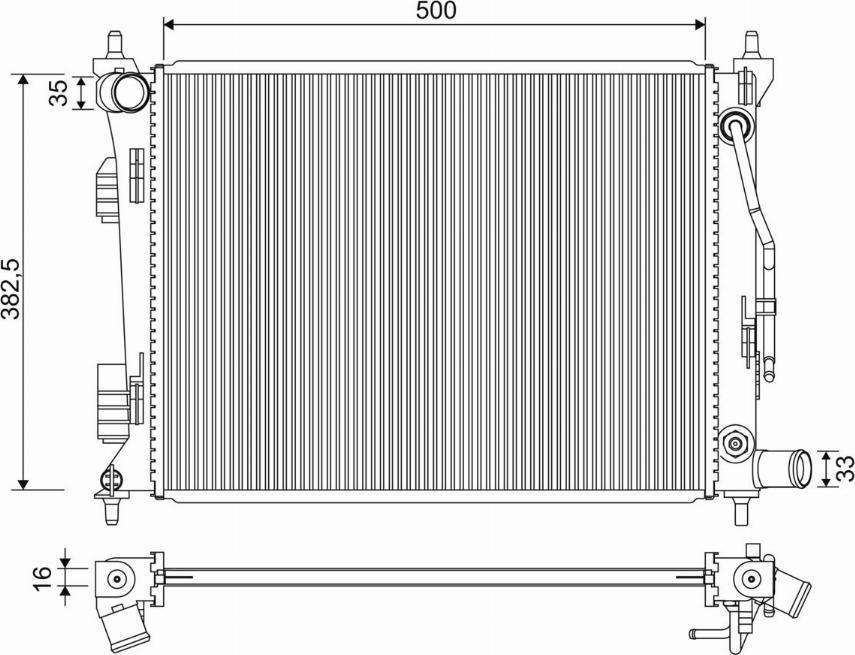 Valeo 701342 - Radiators, Motora dzesēšanas sistēma autodraugiem.lv