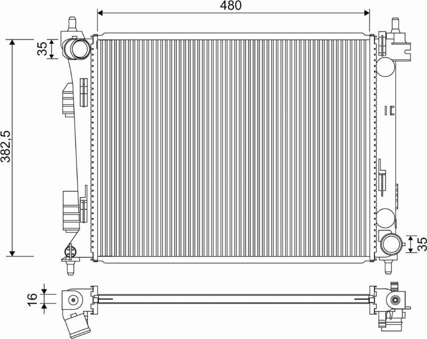 Valeo 701347 - Radiators, Motora dzesēšanas sistēma autodraugiem.lv