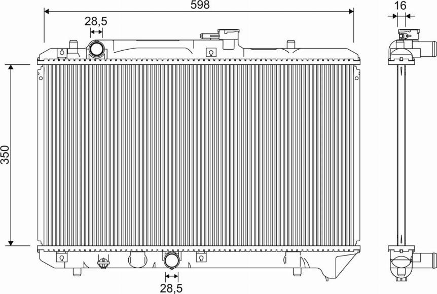 Valeo 701355 - Radiators, Motora dzesēšanas sistēma autodraugiem.lv